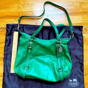 Coach Leather Green Crossbody Purse